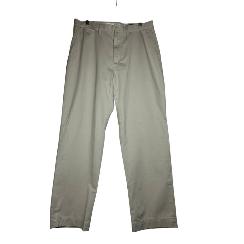 Polo Ralph Lauren Pants classic Chinos Beige Size 34Wx30L 100% cotton office